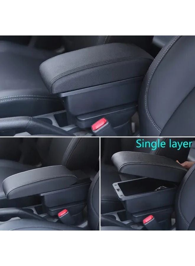 وحدة تخزين مسند الذراع في الكونسول الوسطي باللون الأسود لسيارات SEAT IBIZA و ARONA 2017-2024، إكسسوارات داخلية للسيارة - Image 4